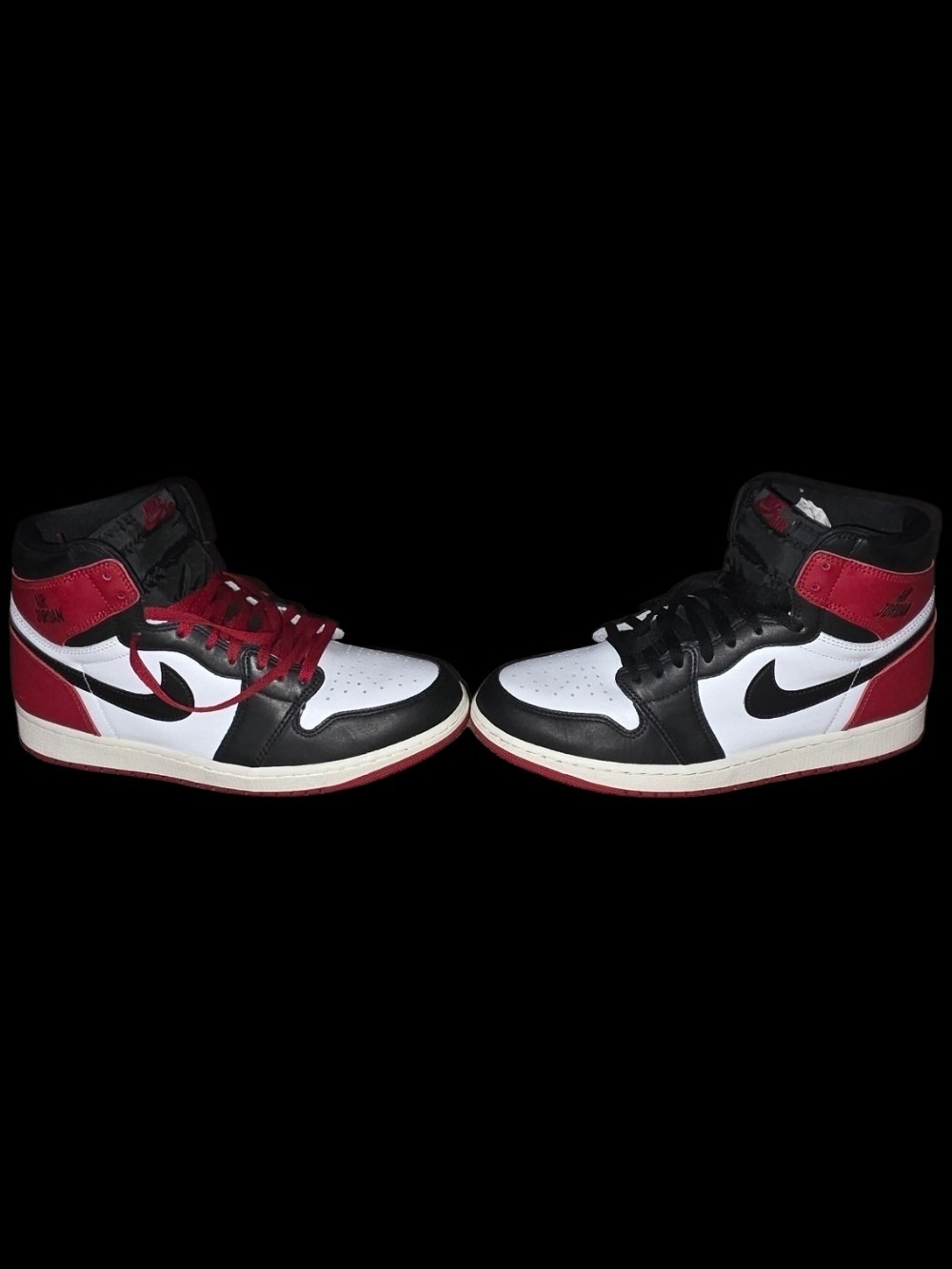 Nike Air Jordan 1 Retro High OG 'Black Toe Reimagined' - Men's Size 12